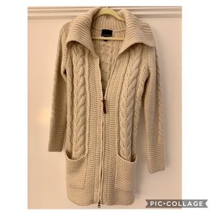 NWOT Cynthia Rowley Cable Knit Cardigan Sweater